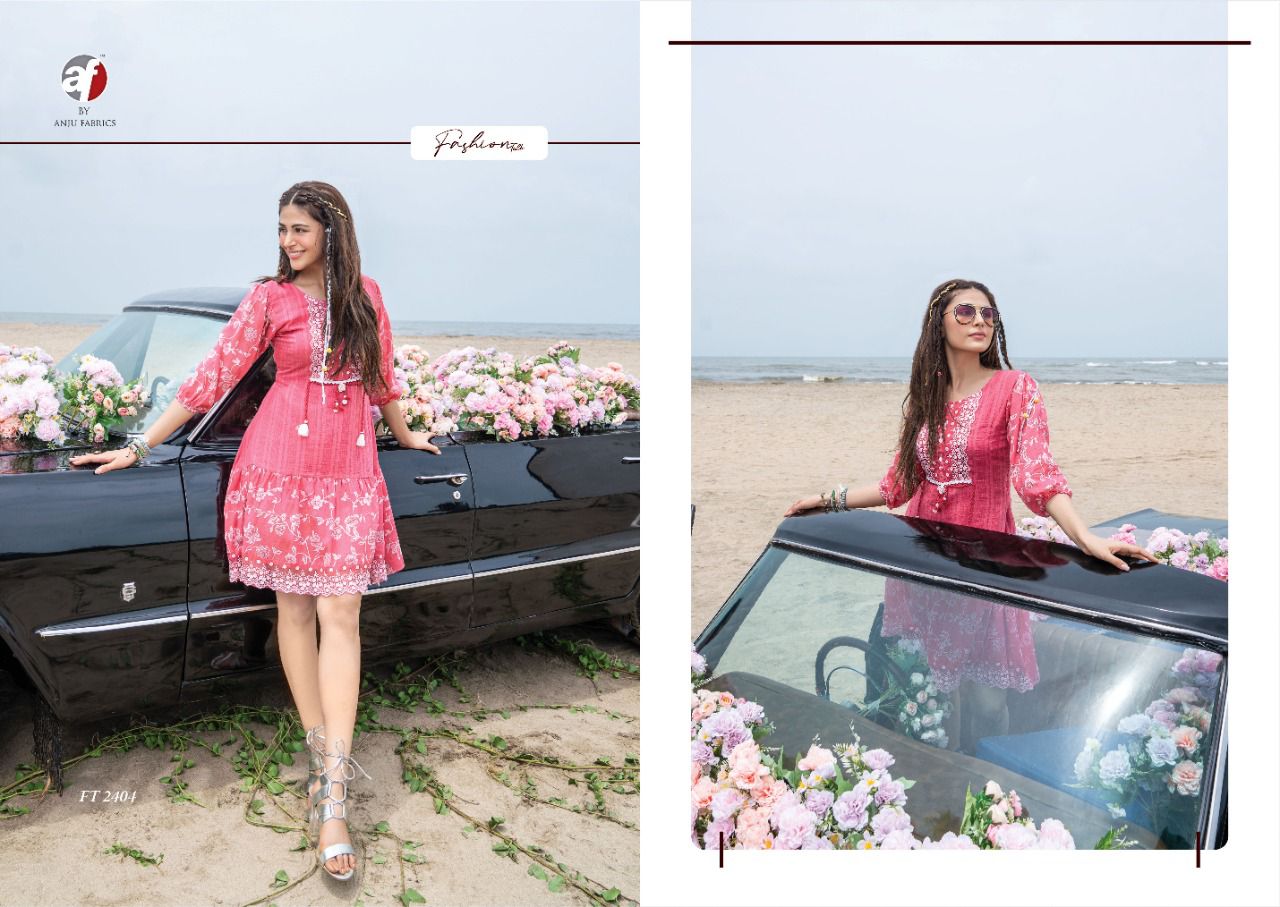 Fashion Talk New Stylish Designer Fancy Party Wear Cotton Latest Kurtis Collection